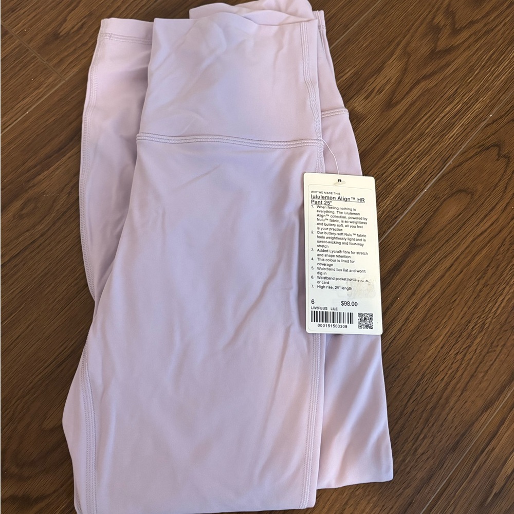 Lululemon align pant 25” size 6